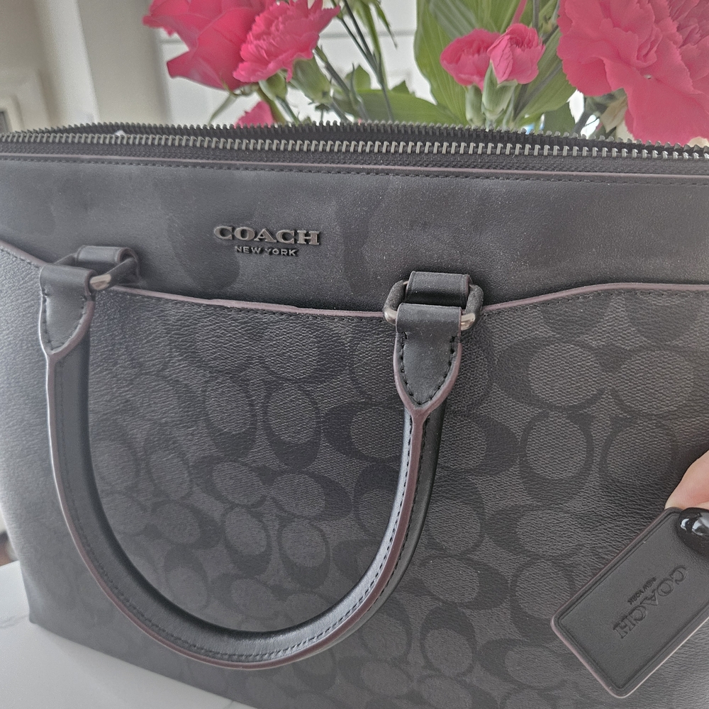 NWT Coach Laptop Case Black MSRP $375 Professional Unisex - Picture 6 of 7